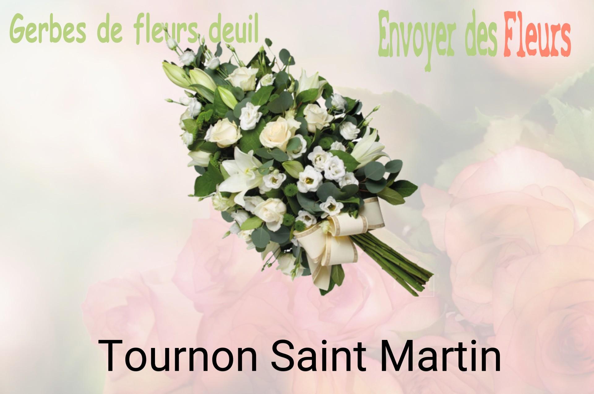 Gerbe de fleurs de deuil livrée à Tournon-Saint-Martin